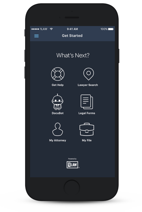 1LAW App on phone